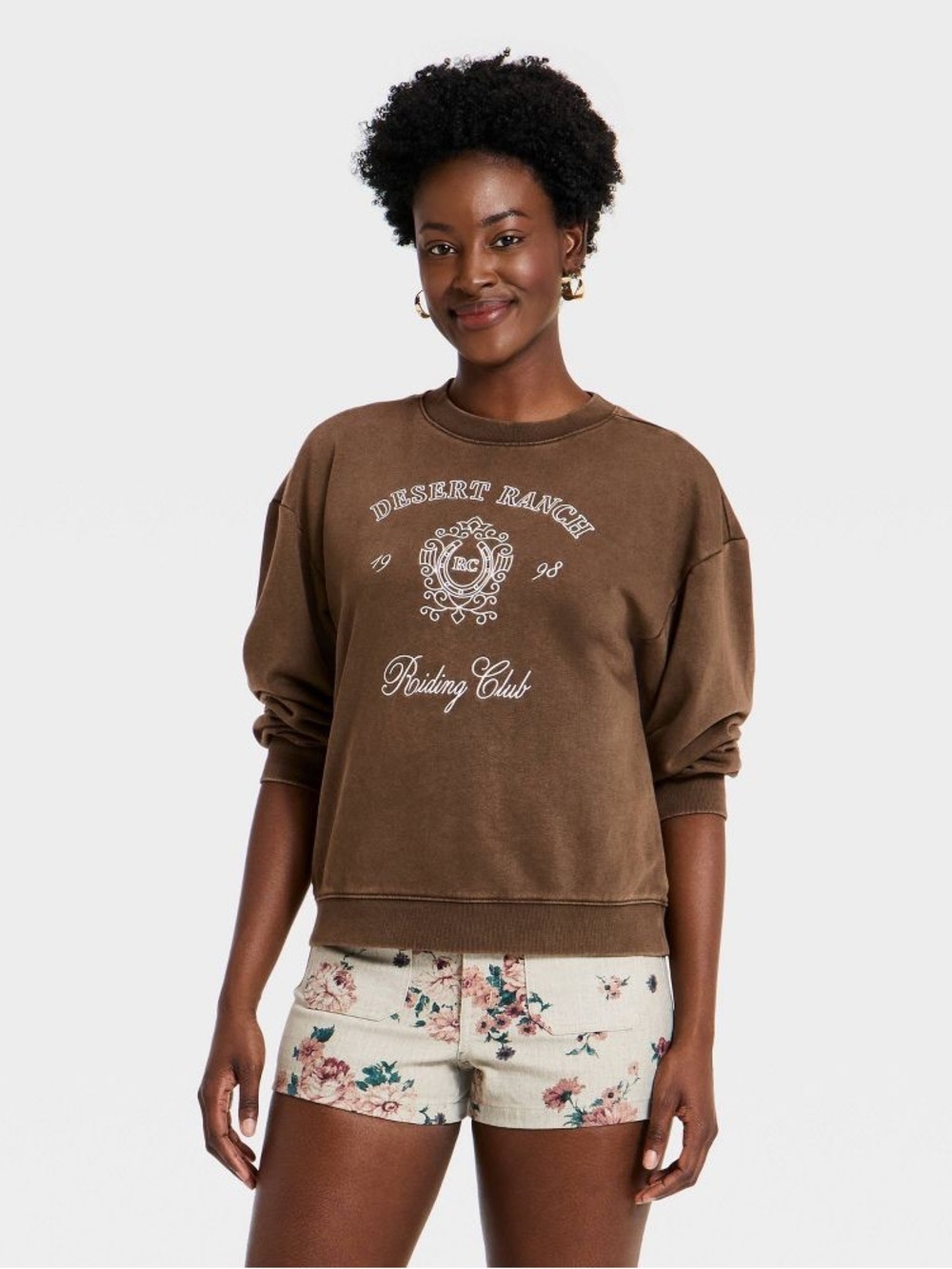 🤠 Universal Thread Desert Ranch Riding Club Graphic Sweatshirt 🤎